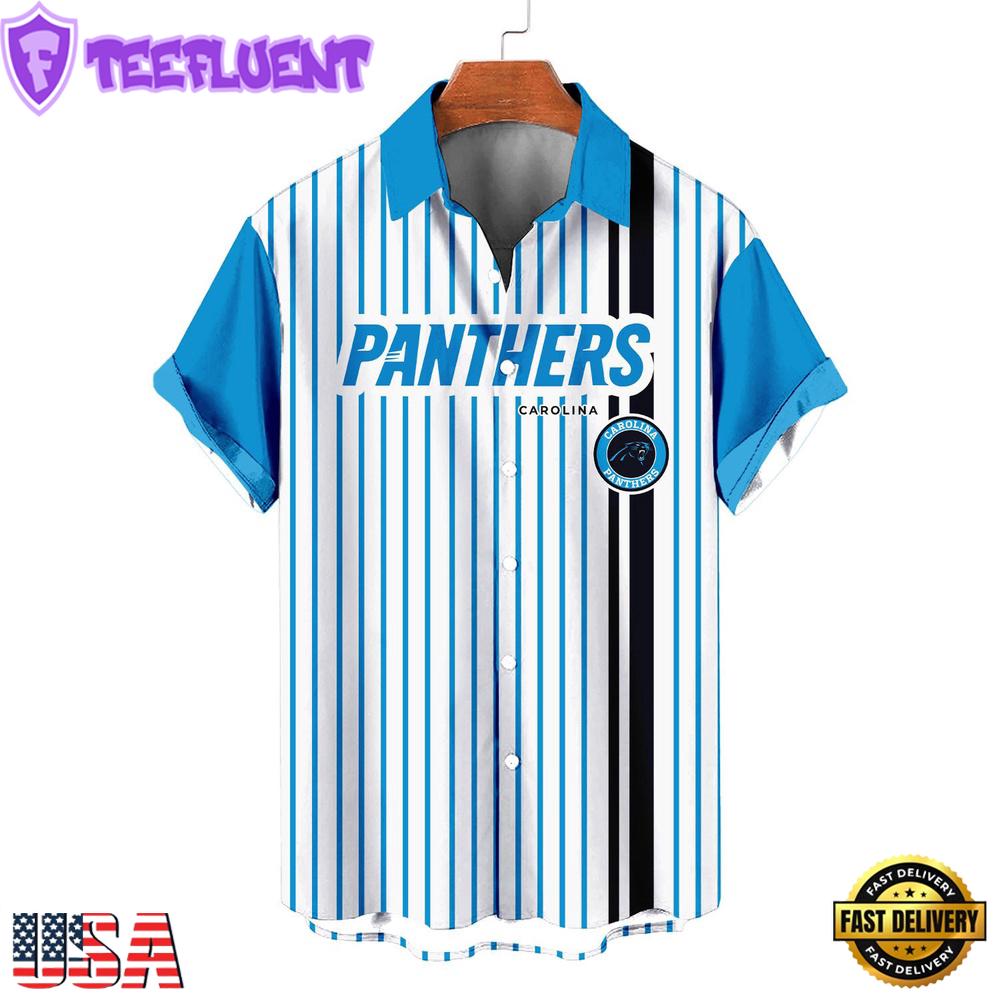 NFL Carolina Panthers Classic Retro Mascot Line Summer Beach Hawaiian Shirt