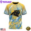 NFL Carolina Panthers Football Childhood Cancers All Over Print T-Shirt