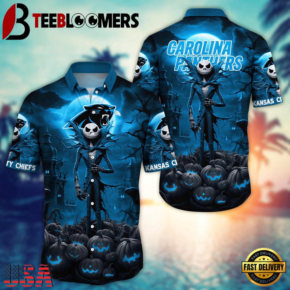 NFL Carolina Panthers Halloween Jack Hawaiian Shirt