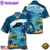 NFL Carolina Panthers Hawaii Beach Custom Name Hawaiian Shirt