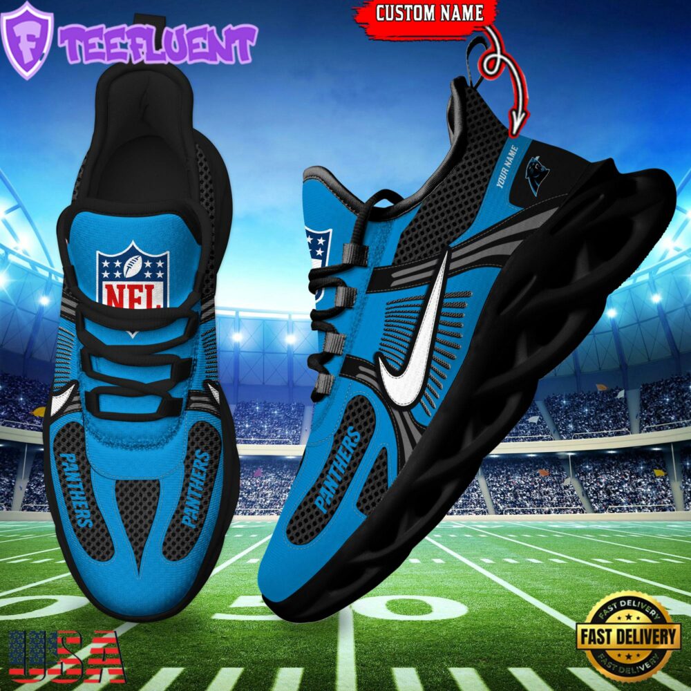 NFL Carolina Panthers Logo Football Team New Season Max Soul Shoes