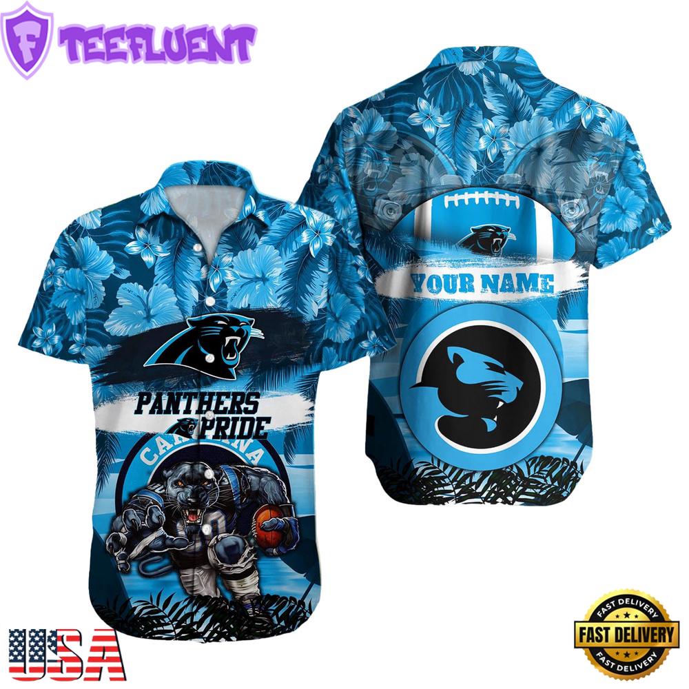 NFL Carolina Panthers Mascot Football Summer Hawaiian Shirt NFL Carolina Panthers Mascot Football Summer Hawaiian Shirt