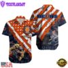 NFL Chicago Bears Football American Flag Mascot Custom Name Hawaiian Shirt