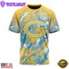 NFL Chicago Bears Football Childhood Cancers All Over Print T-Shirt