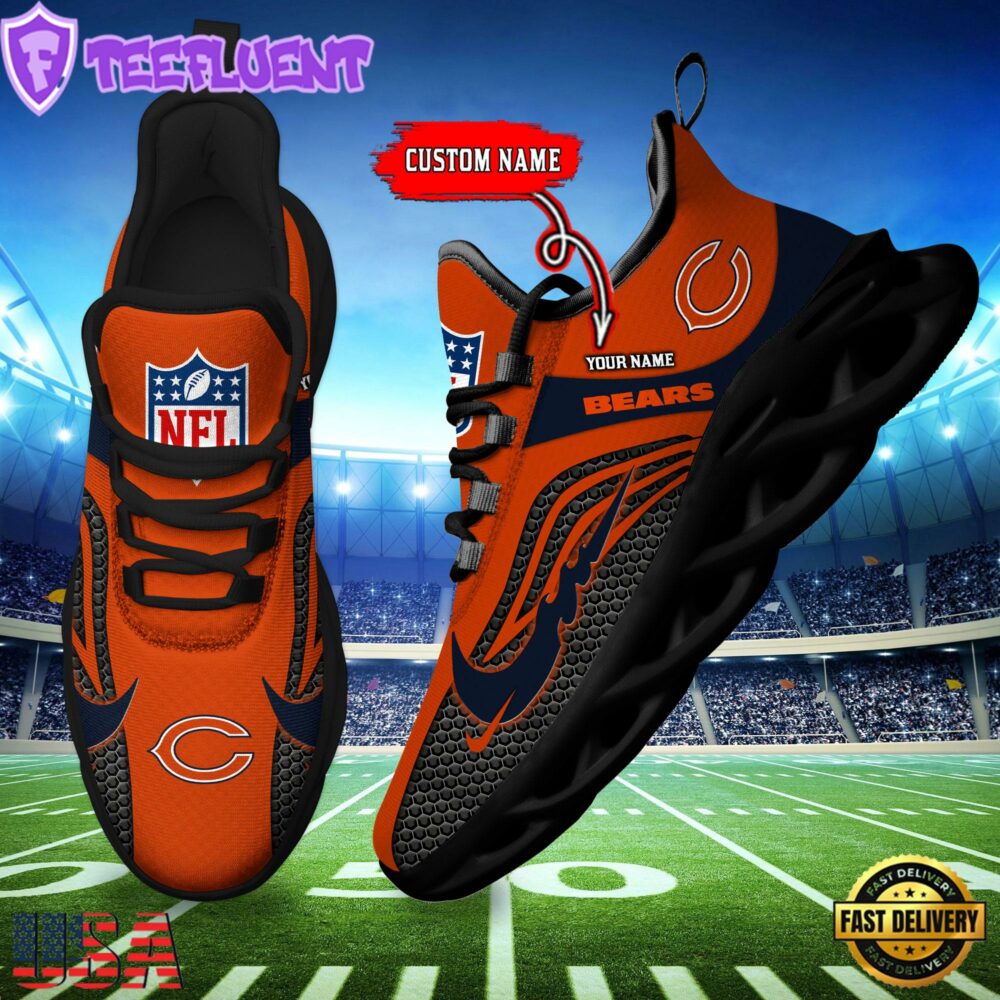 NFL Chicago Bears Football Team New Design Max Soul Shoes Sneaker