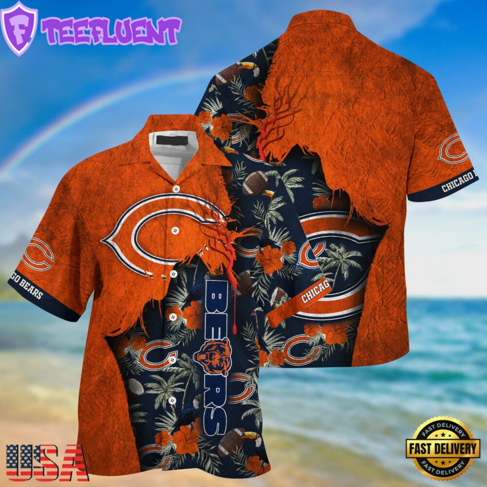 NFL Chicago Bears Football Team Summer God Hawaii Shirt