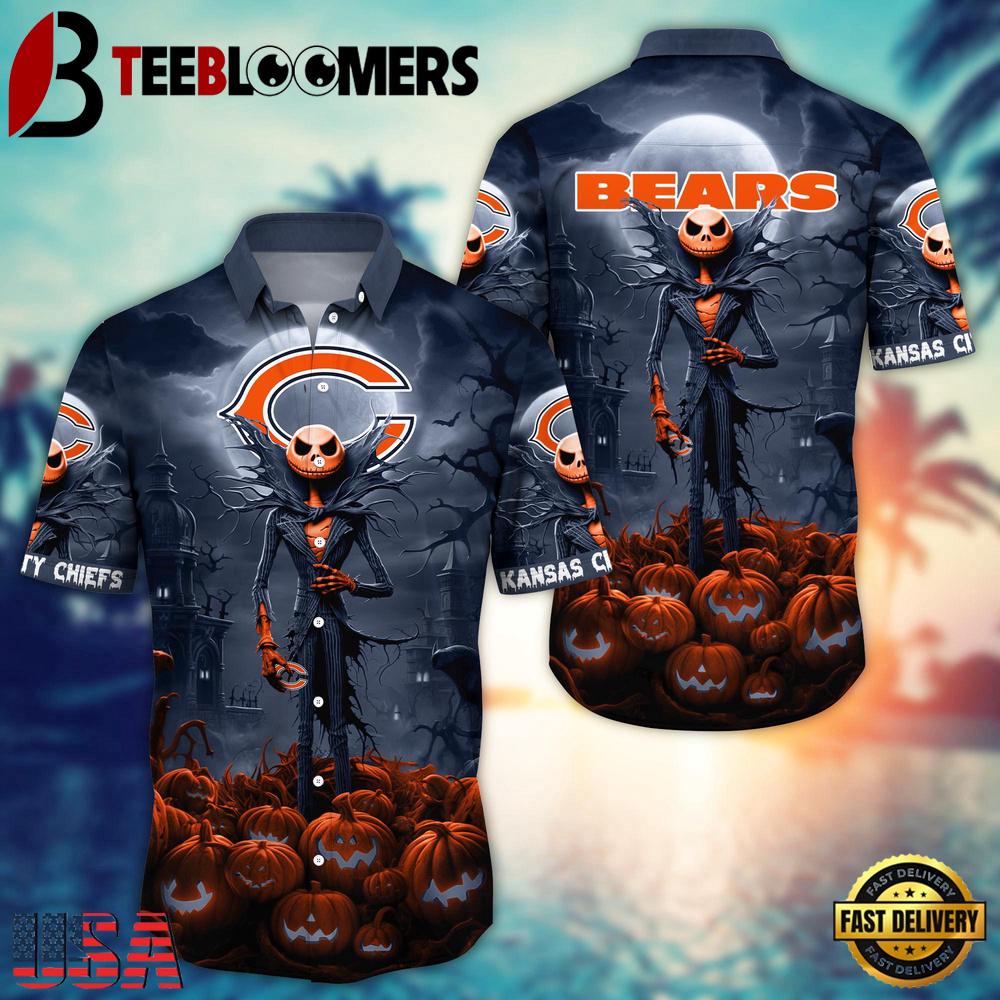 NFL Chicago Bears Halloween Jack Hawaiian Shirt