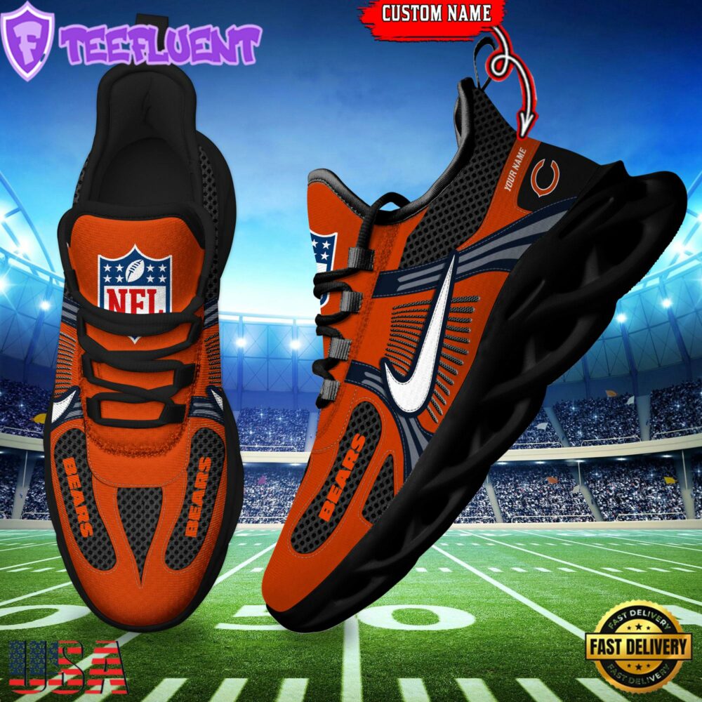 NFL Chicago Bears Logo Football Team New Season Max Soul Shoes