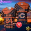 NFL Chicago Bears Personalized American Flag Baseball Jersey