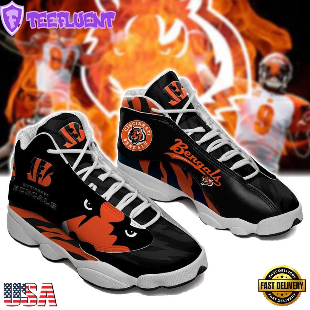 NFL Cincinnati Bengals Air Jordan 13 Sneaker Shoes - Gift For Fans