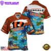 NFL Cincinnati Bengals Hawaii Beach Custom Name Hawaiian Shirt