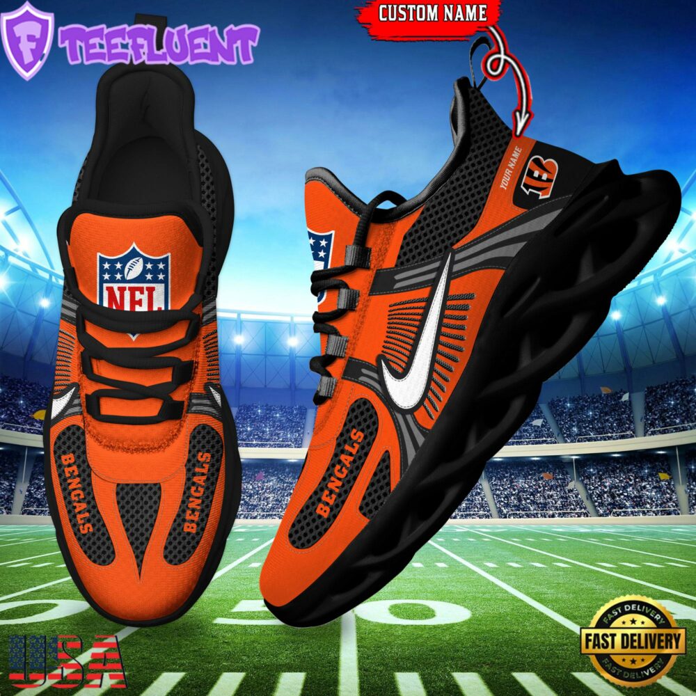 NFL Cincinnati Bengals Logo Football Team New Season Max Soul Shoes
