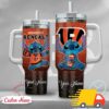 NFL Cincinnati Bengals Stitch Glitter Custom Stanley Quencher 40oz Stainless Steel Tumbler With Handle
