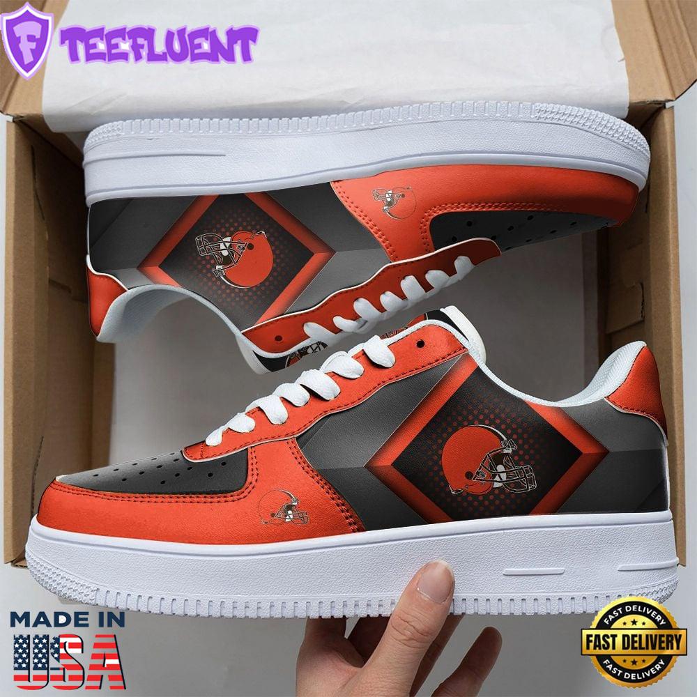 NFL Cleveland Browns Air Force 1 Sneakers For Fans