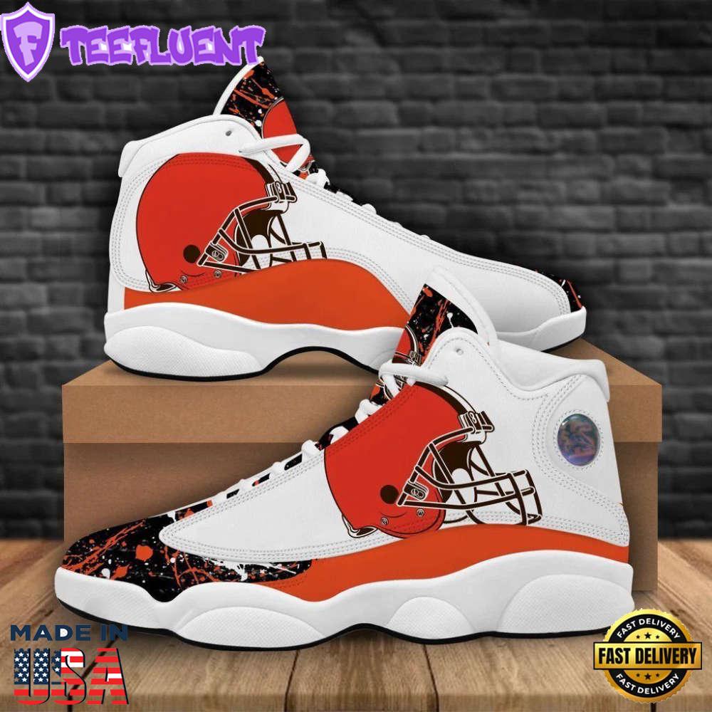 NFL Cleveland Browns Air Jordan 13 Shoes For Men Women