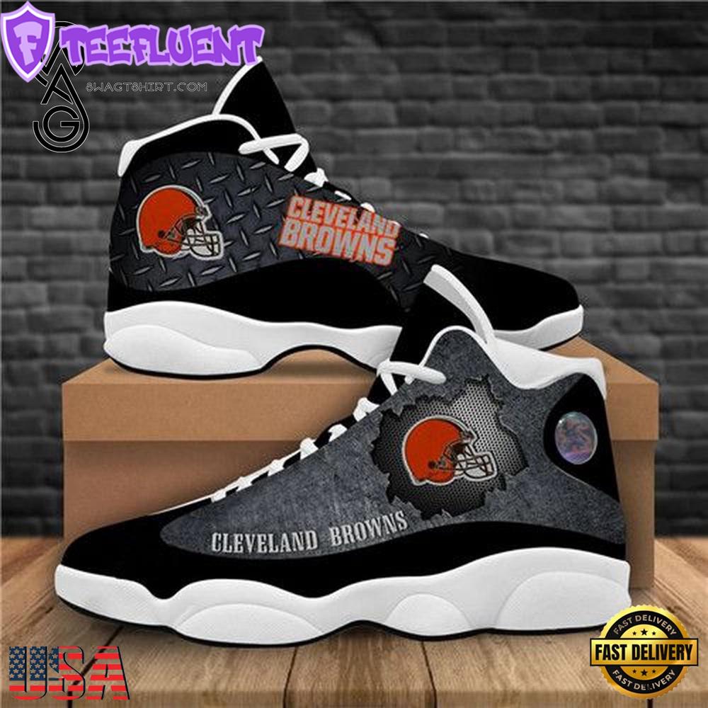 NFL Cleveland Browns Air Jordan 13 Shoes - Gift For Fans