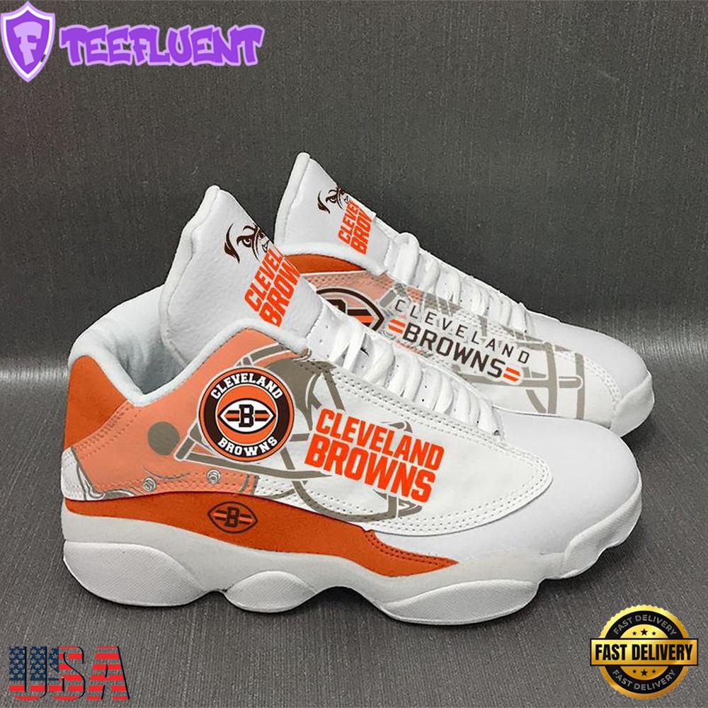 NFL Cleveland Browns Air Jordan 13 Sneaker Shoes - Gift For Fans
