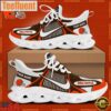 NFL Cleveland Browns Blue White Stripes Logo Custom Clunky Max Soul Shoes
