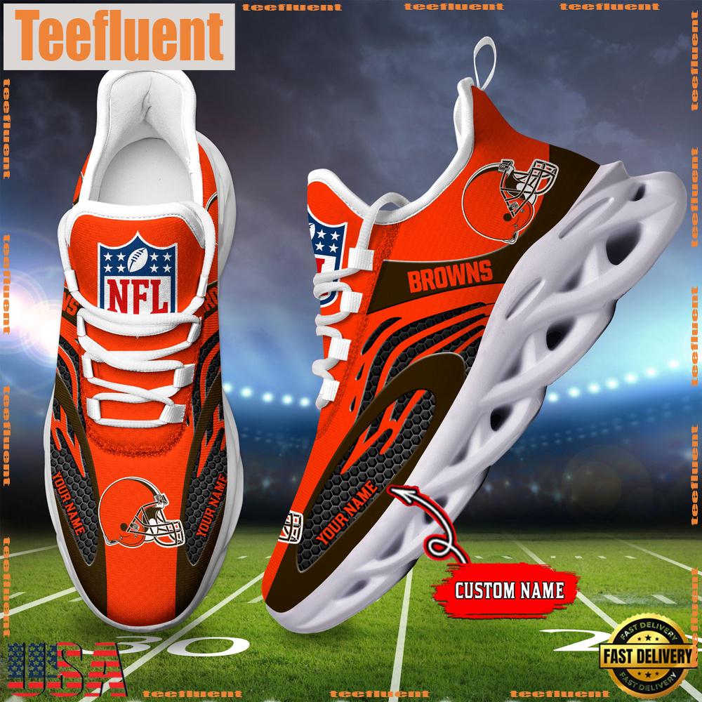 NFL Cleveland Browns Custom Max Soul Shoes
