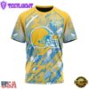 NFL Cleveland Browns Football Childhood Cancers All Over Print T-Shirt