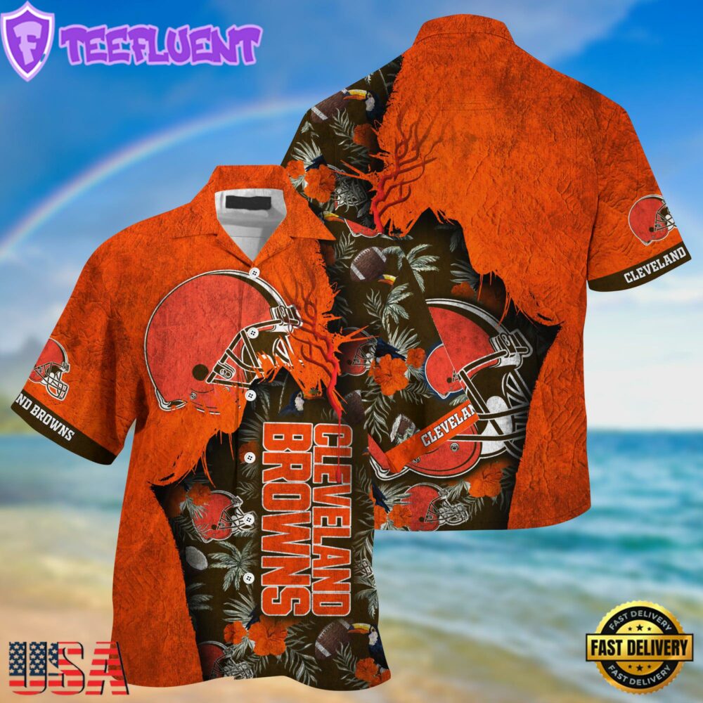 NFL Cleveland Browns Football Team Summer God Hawaii Shirt