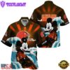 NFL Cleveland Browns Mickey Mouse Surfing Custom Name Hawaiian Shirt