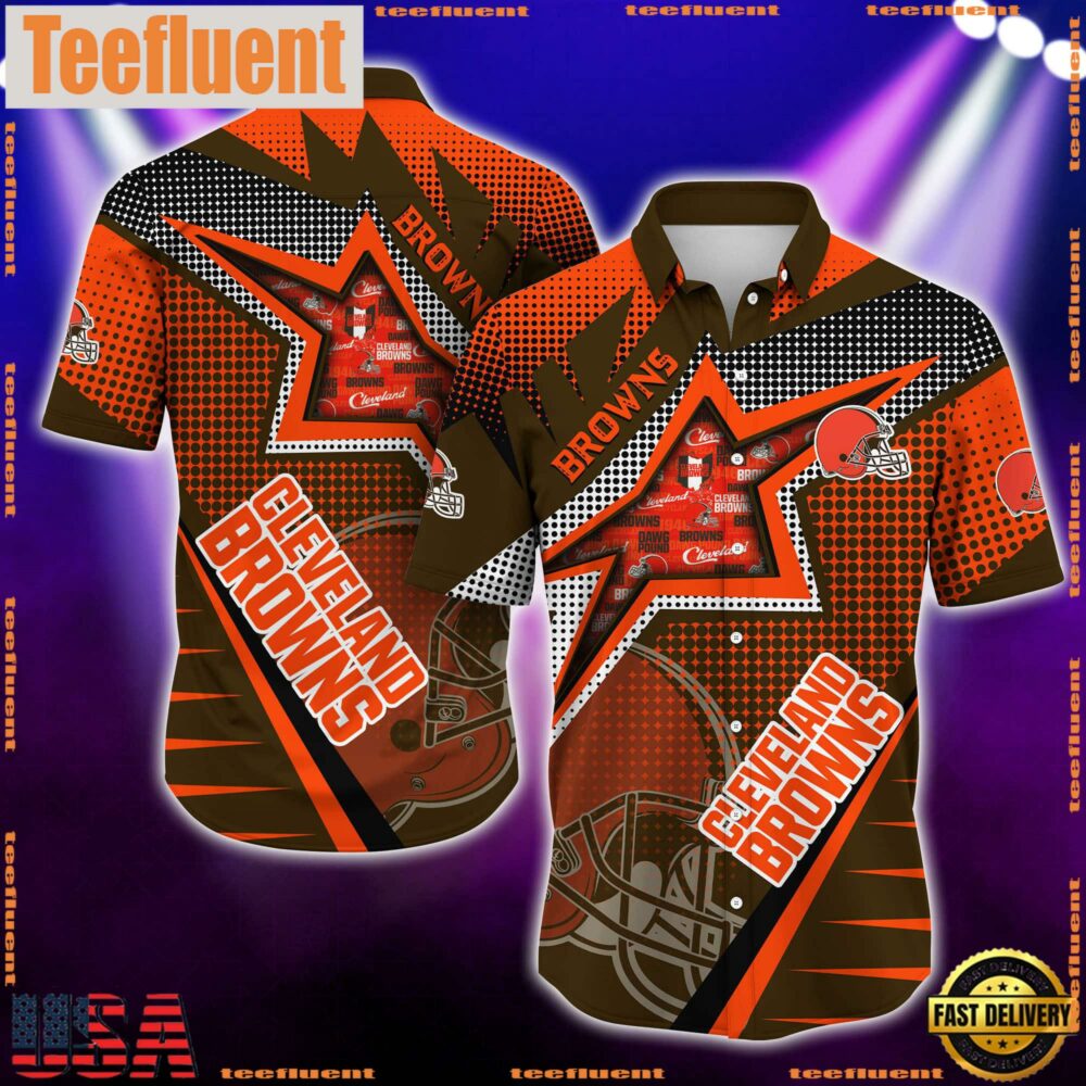 NFL Cleveland Browns Special Football Team Star Hawaiian Shirts