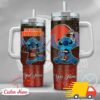 NFL Cleveland Browns Stitch Glitter Custom Stanley Quencher 40oz Stainless Steel Tumbler With Handle