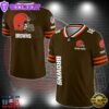 NFL Custom Number Cleveland Browns Personalized V-neck Football Jersey Sport Gifts For Fan