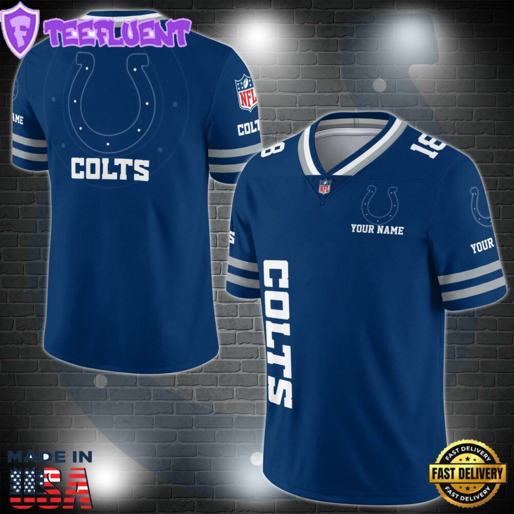 NFL Custom Number Indianapolis Colts Personalized V-neck Football Jersey Sport Gifts For Fan