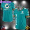 NFL Custom Number Miami Dolphins Personalized V-neck Football Jersey Sport Gifts For Fan