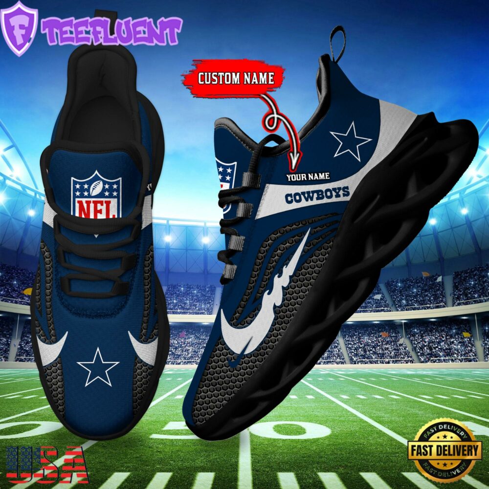 NFL Dallas Cowboys Football Team New Design Max Soul Shoes Sneaker