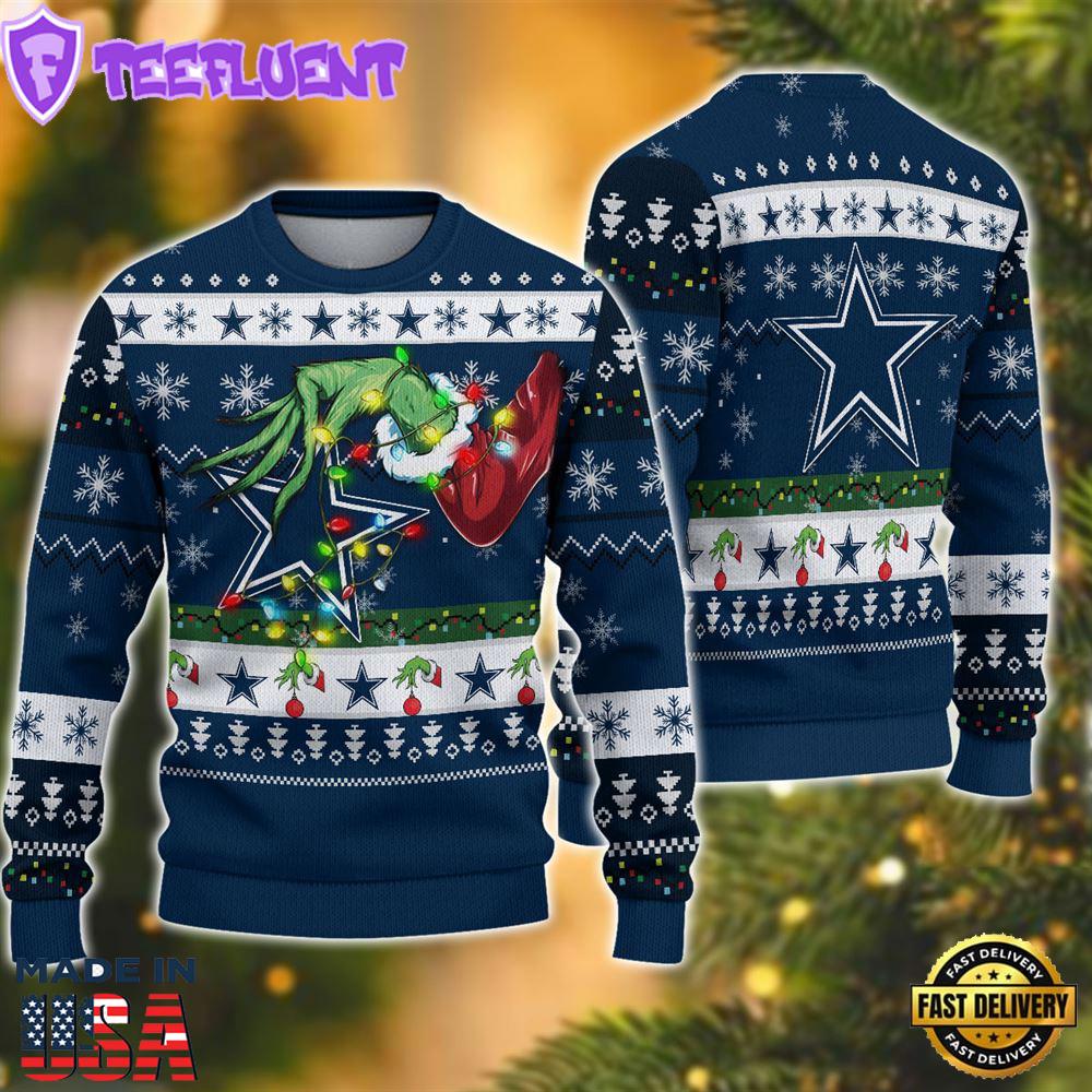 NFL Dallas Cowboys Grinch Christmas Ugly Sweater