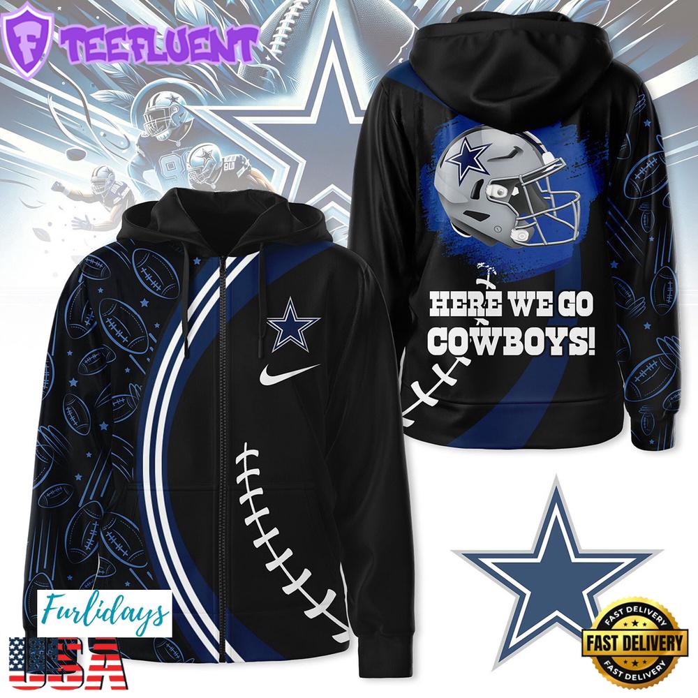 NFL Dallas Cowboys Here We Go Zip Hoodie