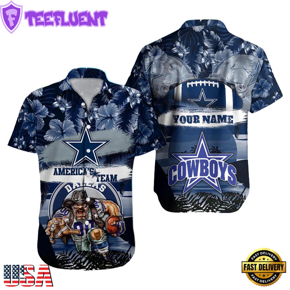 NFL Dallas Cowboys Mascot Football Hawaiian Shirt