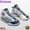 NFL Dallas Cowboys Punisher Skull Air Jordan 13 Sneaker Shoes - Gift For Fans