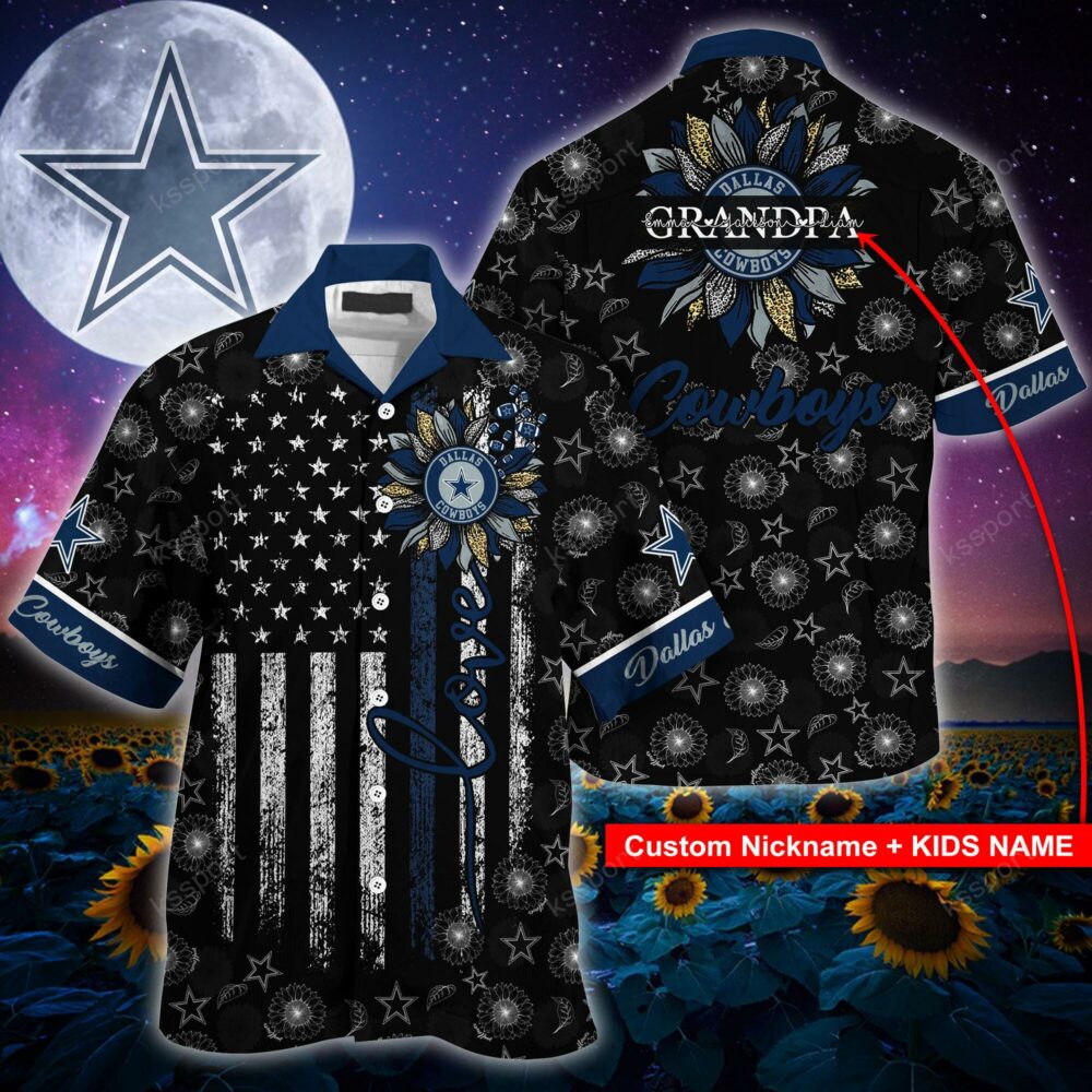 NFL Dallas Cowboys Sunflower For Mother Day Father Day Hawaiian Shirt