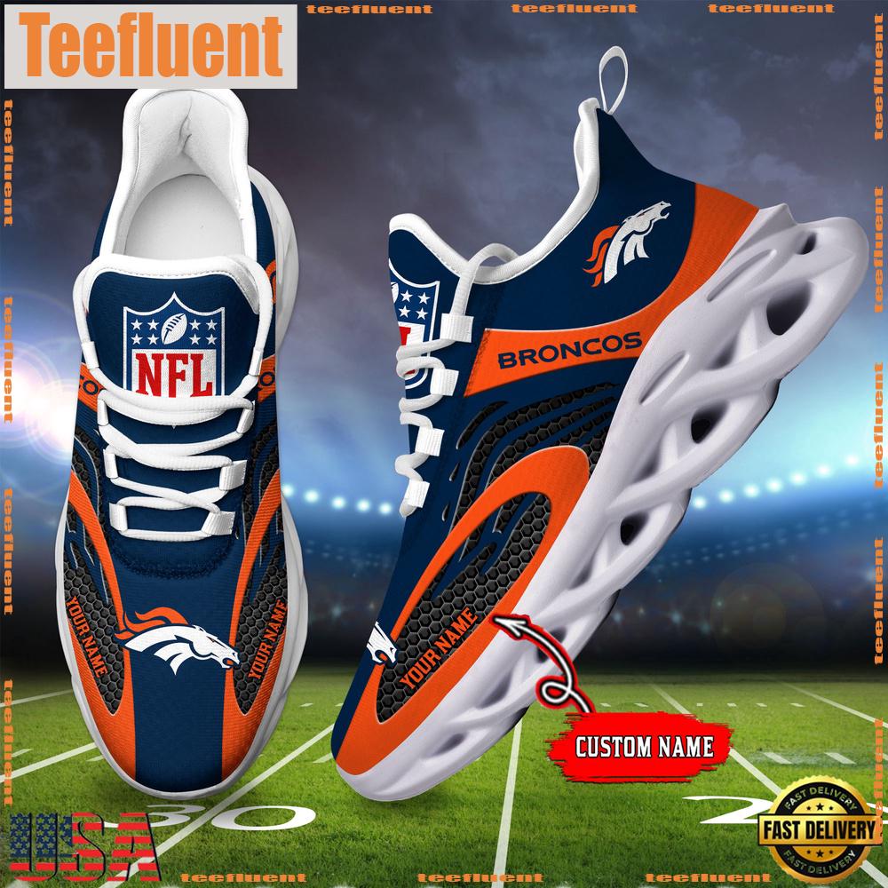 NFL Denver Broncos Custom Max Soul Shoes