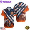 NFL Denver Broncos Football American Flag Mascot Custom Name Hawaiian Shirt
