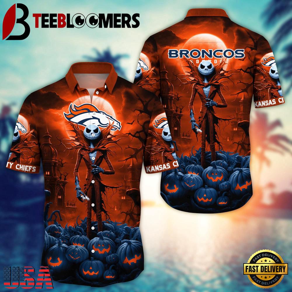 NFL Denver Broncos Halloween Jack Hawaiian Shirt