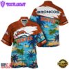 NFL Denver Broncos Hawaii Beach Custom Name Hawaiian Shirt