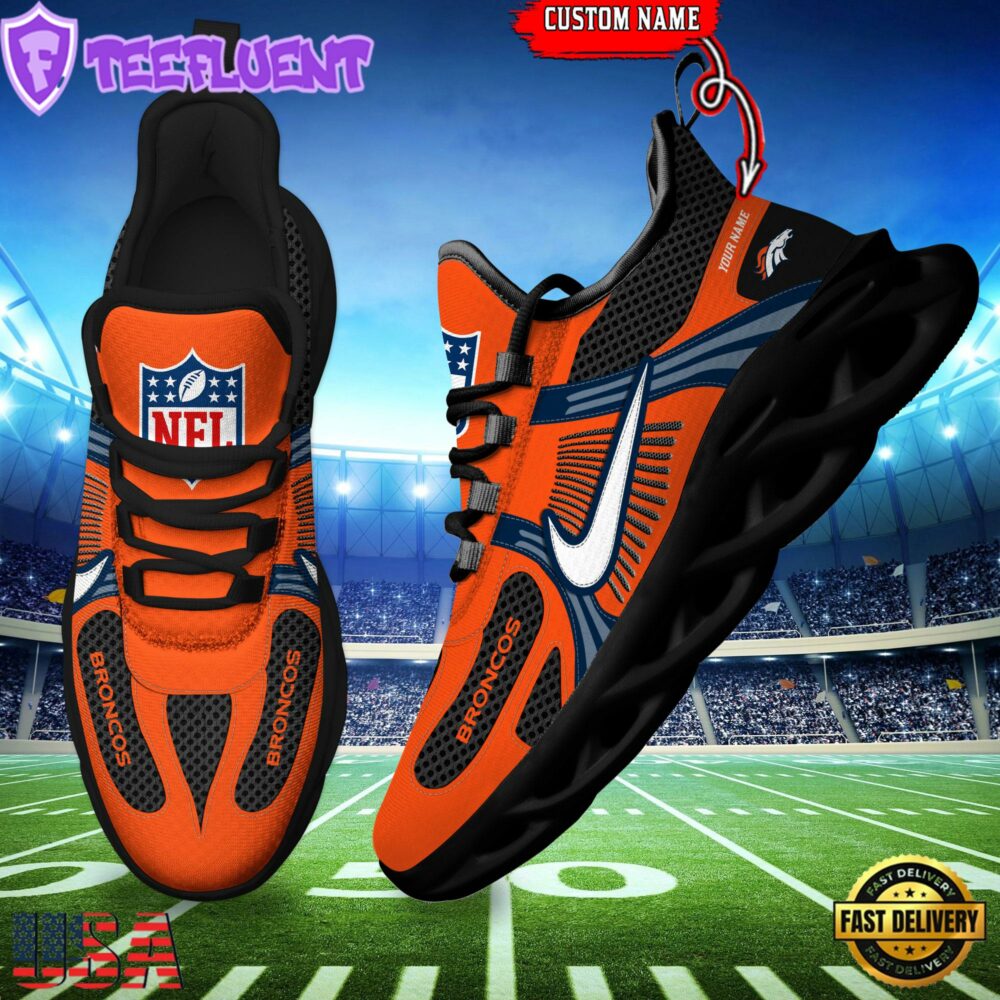 NFL Denver Broncos Logo Football Team New Season Max Soul Shoes