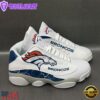 NFL Denver Broncos White Air Jordan 13 Sneaker Shoes - Gift For Fans