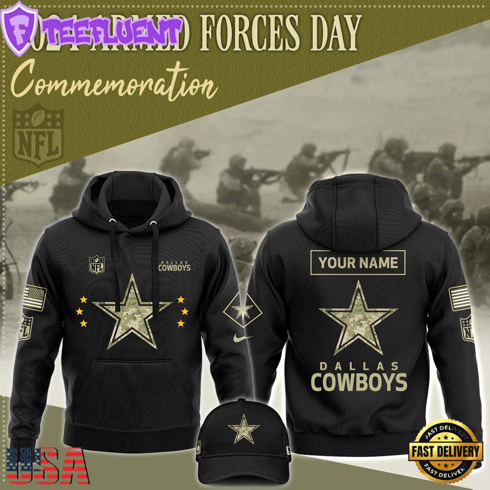 NFL Detroit Lions Armed Forces Day Commemoration Custom Hoodie