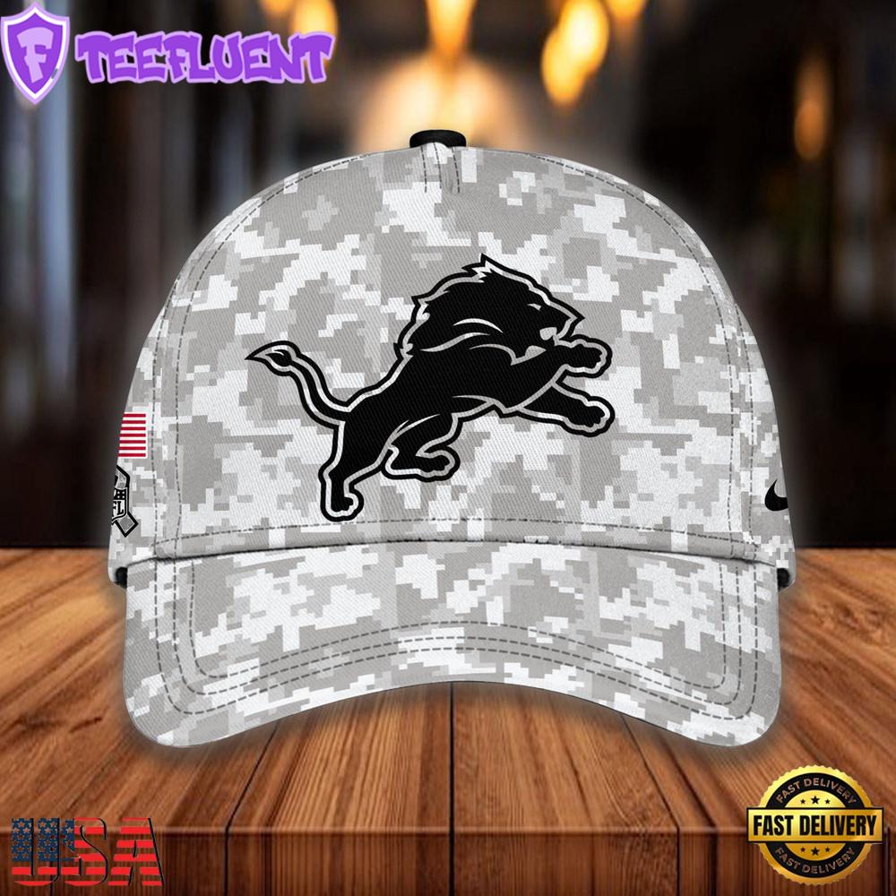 NFL Detroit Lions Camo Designer Baseball Cap For Mens NFL Detroit Lions Camo Designer Baseball Cap For Mens