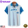 NFL Detroit Lions Classic Retro Mascot Line Summer Beach Hawaiian Shirt