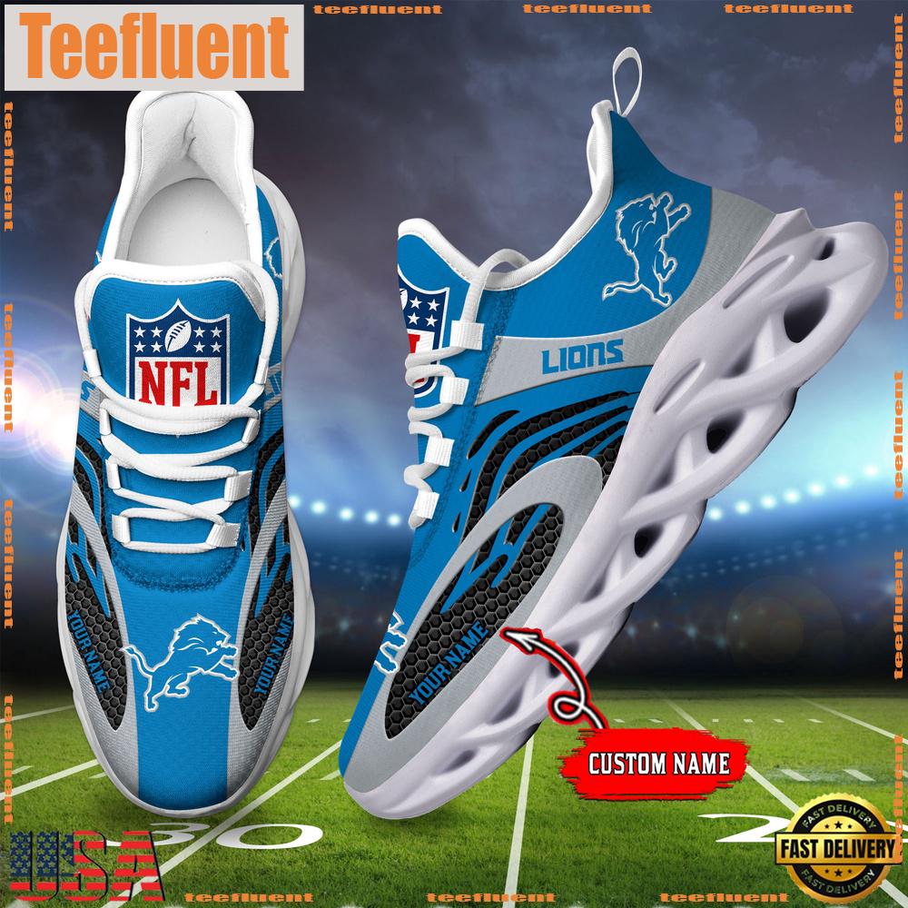 NFL Detroit Lions Custom Max Soul Shoes