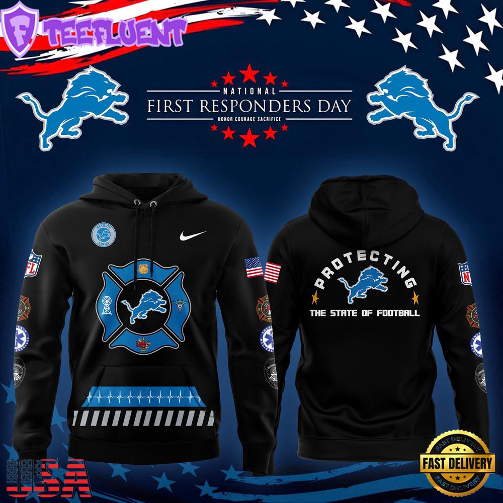 NFL Detroit Lions First Responders Day Hoodie