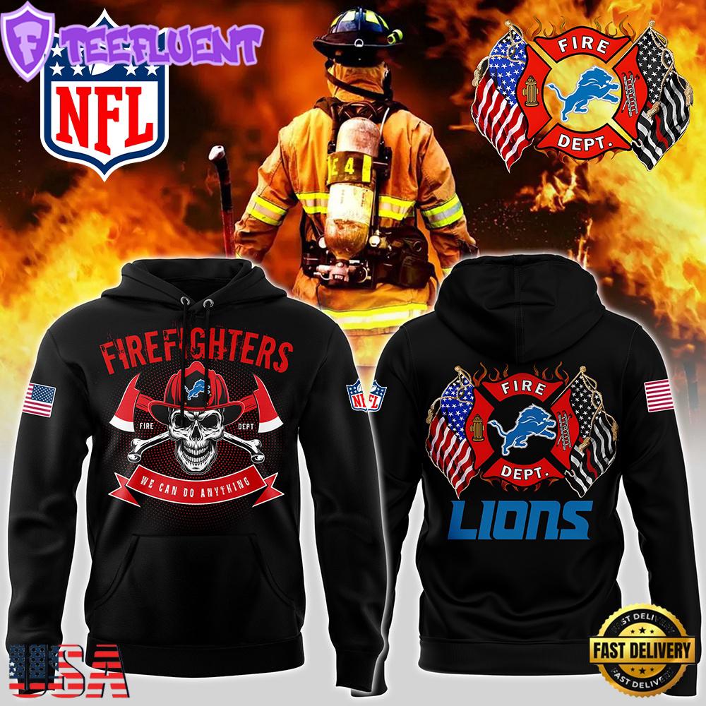 NFL Detroit Lions Football Firefighter Appreciation Night Hoodie