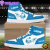 NFL Detroit Lions Grunge Style Custom Air Jordan 1 Shoes